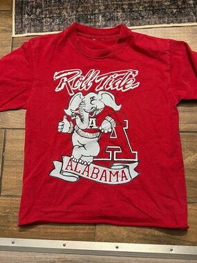 Vintage Alabama Crimson Tide Red Kids T-Shirt with Elephant Graphic